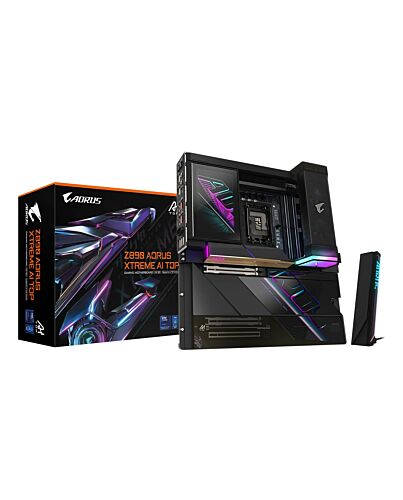 GIGABYTE Z890 AORUS XTREME AI TOP Motherboard - Supports Intel Core Ultra (Series 2) CPUs, 22+1+2 phases VRM, up to 9500MHz DDR5 (OC), PCIe 5.0 M.2, Wi-Fi 7, Thunderbolt 5 Z890 AORUS XTREME AI TOP