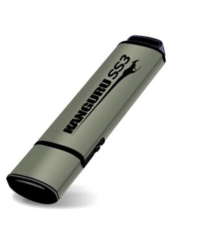 iStorage Kanguru SS3™ SuperSpeed USB3.0 64GB |Secure Flash Drive| Physical Write Protect Switch | Windows “Ready Boost” compatible | Simple Driverless Setup | Plug and Play KF3WP-64G