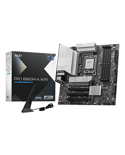 MSI PRO B860M-A WIFI motherboard Intel B860 LGA 1851 (Socket V1) micro ATX PRO B860M-A WIFI
