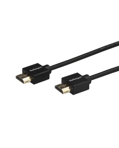 StarTech.com 6.6ft (2m) HDMI 2.0 Cable, 4K 60Hz Premium  High Speed HDMI Cable w/ Ethernet, Ultra HD HDMI Cable, Long HDMI Cable/Cord for TV/Monitor/Laptop/PC, HDMI to HDMI Video HDMM2MLP