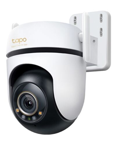 TP-Link Outdoor Pan/Tilt Security Wi-Fi Camera SPEC: 3K 5MP (2880x1620), 2.4 GHz, 2 × External Antennas, 1 × Ethernet Port, Horizontal 360º TAPO C530WS
