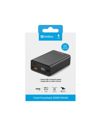 Sandberg Travel Powerbank 20000 PD65W 420-95