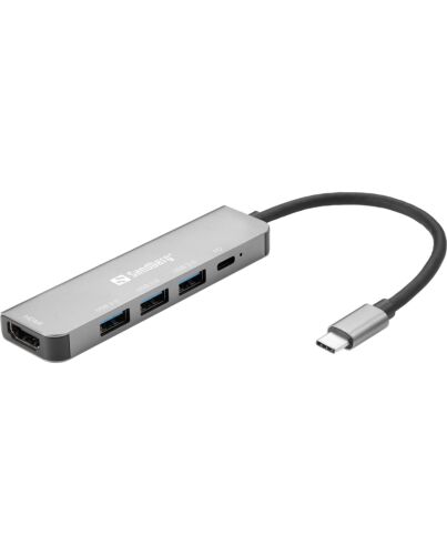 Sandberg USB-C Dock HDMI+3xUSB+PD 100W 136-32