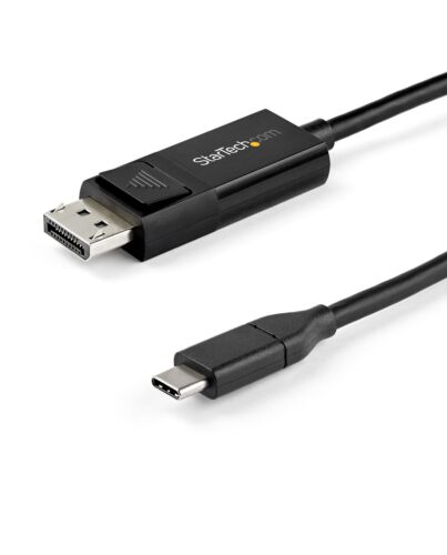 StarTech.com 3.3ft (1m) USB C to DisplayPort 1.4 Cable 8K 60Hz/4K - Bidirectional DP to USB-C or USB-C to DP Reversible Video Adapter Cable -HBR3/HDR/DSC - USB Type-C/Thunderbolt Monitor Cable CDP2DP141MBD