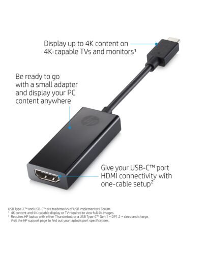 HP USB-C to HDMI 2.0 1WC36AA