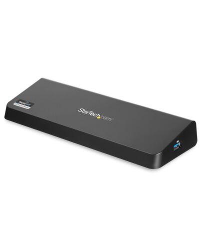 StarTech.com USB 3.0 Docking Station Dual Monitor with HDMI & 4K DisplayPort - USB 3.0 to 4x USB-A, Ethernet, HDMI and DP - USB Type A Universal Laptop Docking Station for Mac & Windows USB3DOCKHDPC