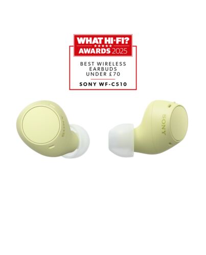 Sony WF-C510 Headset True Wireless Stereo (TWS) In-ear Calls/Music/Sport/Everyday Bluetooth Yellow WFC510Y.CE7