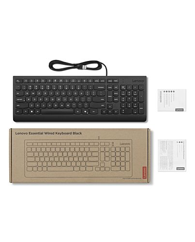 Lenovo 4Y41R64671 keyboard Home/Office USB UK English Black 4Y41R64671