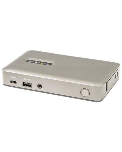 StarTech.com USB C Dock - USB-C to DisplayPort 4K 30Hz or VGA - 65W USB Power Delivery Charging - 4-Port USB 3.1 Gen 1 Hub - Universal USB-C Laptop Docking Station w/ Ethernet DKM30CHDPDUE
