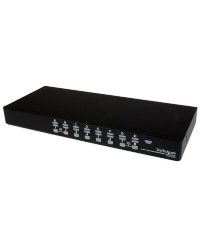 StarTech.com 16 Port 1U Rackmount USB KVM Switch Kit with OSD and Cables SV1631DUSBUK