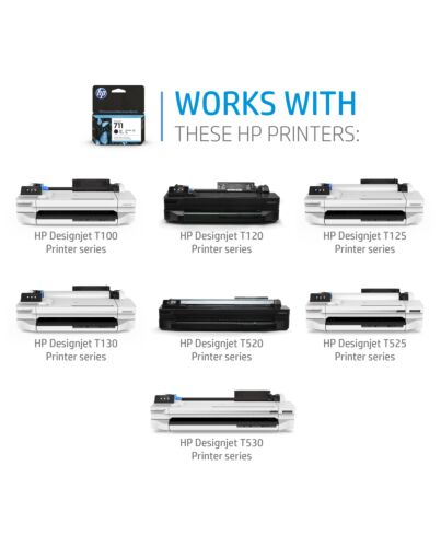 HP 711 80-ml Black DesignJet Ink Cartridge CZ133A