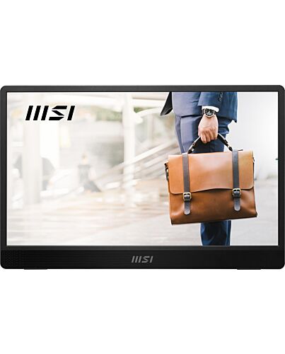 MSI PRO MP161 E2U portable TV/monitor Portable monitor Black 39.6 cm (15.6
