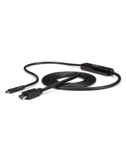 StarTech.com 6ft (2m) USB C to HDMI Cable - 4K 30Hz USB Type-C to HDMI Video Display Converter - USB-C DP Alt e to HDMI Monitor Adapter Cord - Thunderbolt Compatible CDP2HDMM2MB
