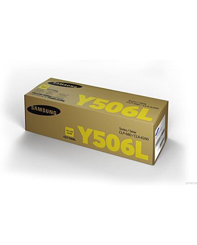 Samsung CLT-Y506L High Yield Yellow Original Toner Cartridge SU515A