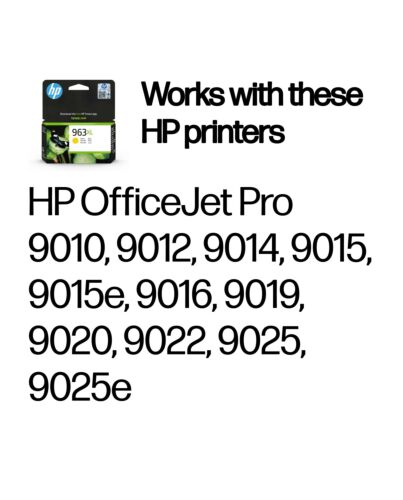 HP 963XL High Yield Yellow Original Ink Cartridge 3JA29AE#301