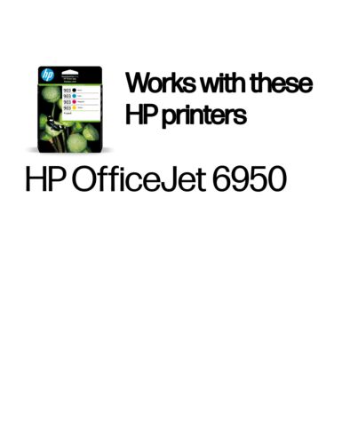 HP 903 4-pack Black/Cyan/Magenta/Yellow Original Ink Cartridges 6ZC73AE#301