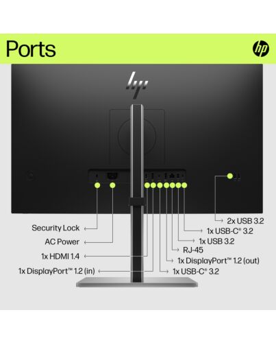 HP E27u G5 QHD USB-C Monitor 6N4D3AA#ABU