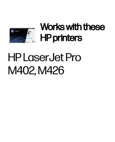 HP 26A Black Original LaserJet Toner Cartridge CF226A