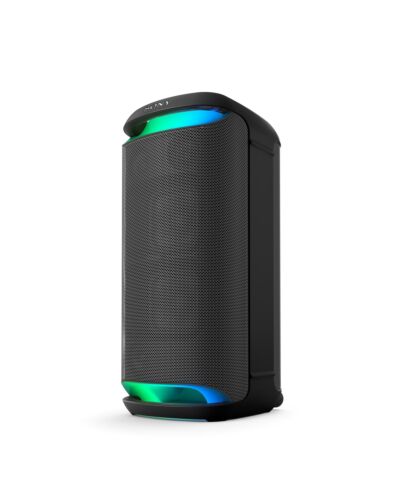 Sony SRS-XV800 - Wireless Party Speaker with Powerful 360° Sound and MEGA BASS - 25 hours Battery Life, Portable, for Indoor and Outdoor, Lighting, Karaoke - Black SRSXV800B.CEL