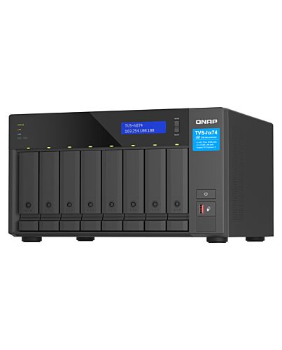QNAP TVS-h874X NAS Tower Intel® Core™ i9 64 GB DDR4 0 TB QuTS hero Black TVS-H874X-I9-64G