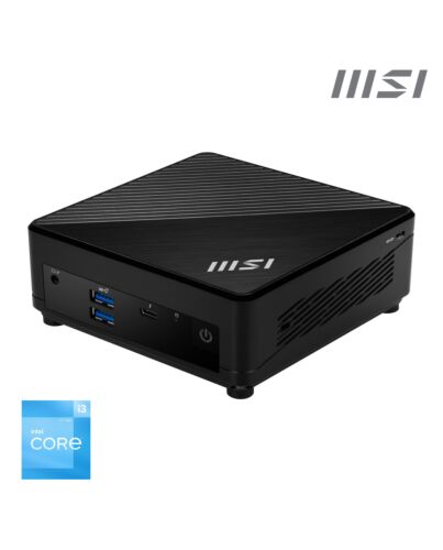 MSI Cubi 5 12M Intel Core i3 1215U Barebone, NUC, SFF, Mini Computer, HTPC, (NO RAM, NO Storage, NO OS), UHD Graphics/ThunderBolt 4/Type C/HDMI/DisplayPort/Dual LAN/WiFi 6E/BT 5.3/VESA CUBI 5 12M I3 1215U BB