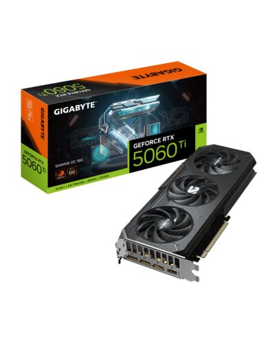 GIGABYTE GeForce RTX 5060 Ti GAMING OC 16G Graphics Card - 16GB GDDR7, 128bit, PCI-E 5.0, 2647MHz Core Clock, 3 x DisplayPort, 1 x HDMI, GV-N506TGAMING OC-16GD GV-N506TGAMING OC-16GD