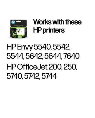 HP 62XL High Yield Black Original Ink Cartridge C2P05AE