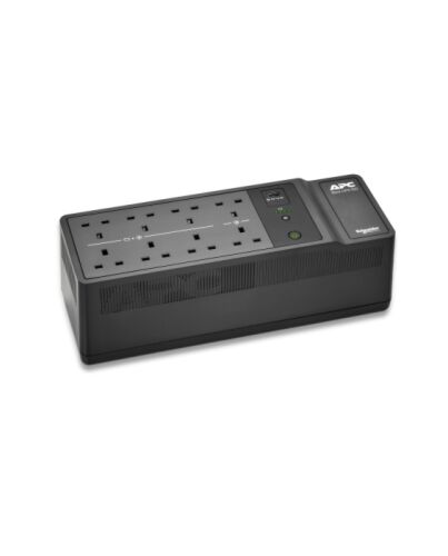APC Back-UPS, 500VA/300W Floor/Wall Mount, 230V, 8x British BS1363A outlets, USB Type A Port, User Replaceable Battery BE500G2-UK