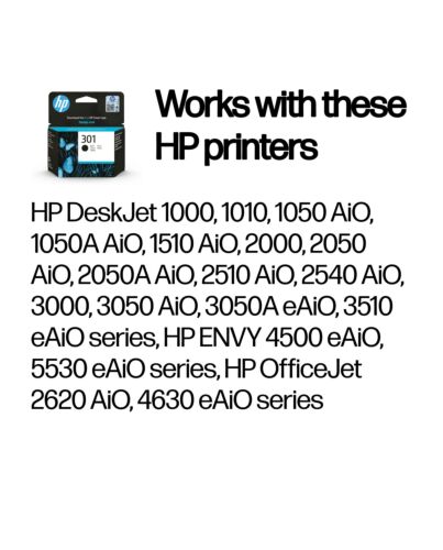 HP 301 Black Original Ink Cartridge CH561EE