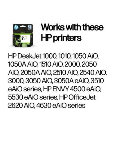 HP 301XL High Yield Black Original Ink Cartridge CH563EE