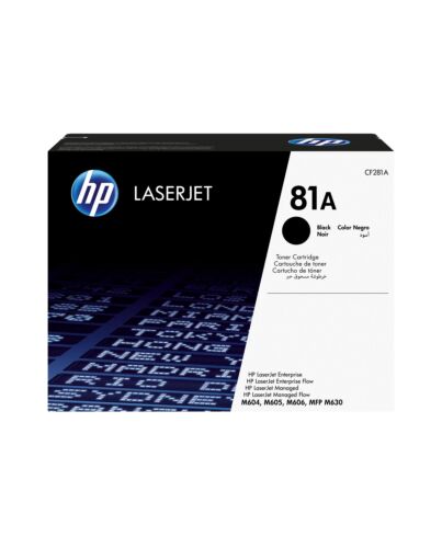 HP 81A Black Original LaserJet Toner Cartridge CF281A