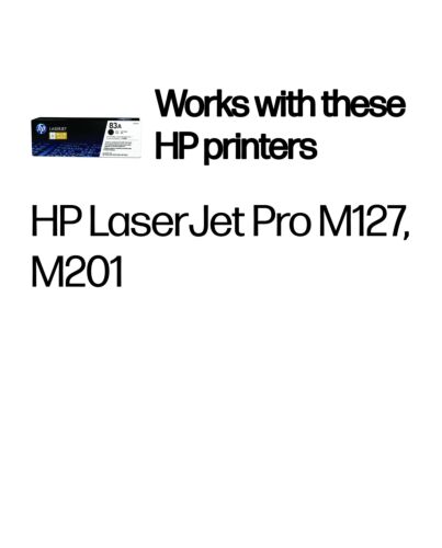 HP 83A Black Original LaserJet Toner Cartridge CF283A