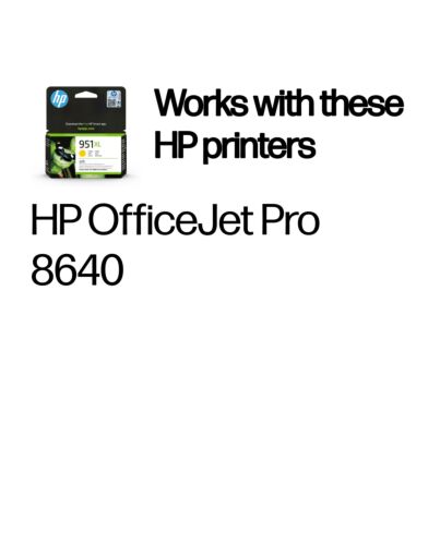 HP 951XL High Yield Yellow Original Ink Cartridge CN048AE#BGY