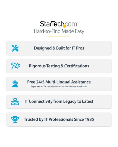 StarTech.com 10m White CAT8 Ethernet Cable, Snagless RJ45, 25G/40G, 2000MHz, 100W PoE++, S/FTP, 26AWG Pure Bare Copper Wire, LSZH, Shielded Network Patch Cord w/Strain Reliefs, Individually Tested NLWH-10M-CAT8-PATCH