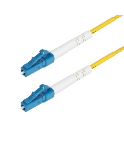 StarTech.com 30m (98.4ft) LC to LC (UPC) OS2 Single e Simplex Fiber Optic Cable, 9/125µm, 40G/100G, Bend Insensitive, Low Insertion Loss, LSZH Fiber Jumper Cord SPSMLCLC-OS2-30M