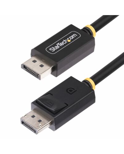StarTech.com 2m DisplayPort 2.1 Cable, VESA  DP40 DisplayPort Cable w/UHBR10/HDR/HDCP 2.2, 8K 60Hz/4K 144Hz w/DSC 1.2a, 40Gbps, DP 2.1 Cable, UHD Monitor Cord, M/M DP21-2M-DP40-CABLE