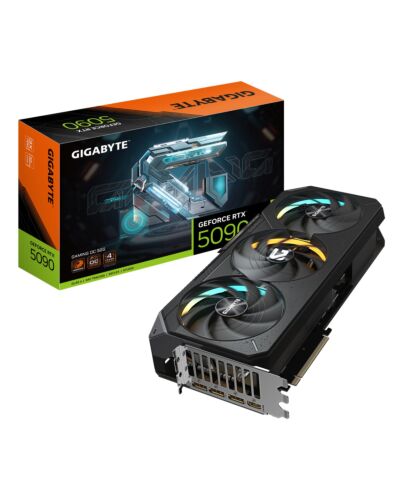GIGABYTE GeForce RTX 5090 GAMING OC 32G Graphics Card - 32GB GDDR7, 512bit, PCI-E 5.0, 2550MHz Core Clock, 3 x DP 2.1a, 1 x HDMI 2.1b, NVIDIA DLSS 4, GV-N5090GAMING OC-32GD GV-N5090GAMING OC-32GD