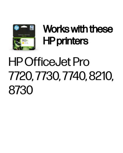 HP 953XL High Yield Yellow Original Ink Cartridge F6U18AE#301