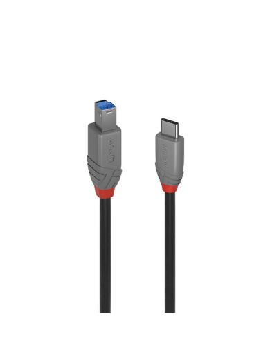 Lindy 3m USB 3.2 Type C to B Cable, Anthra Line 36668
