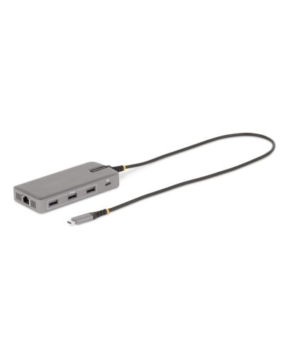 StarTech.com USB-C Triple Monitor Multiport Adapter, Dual 4K 60Hz + 4K 30Hz HDMI & DisplayPort, 3-Port USB 10Gbps Hub, 100W PD Pass-Through, GbE, Travel Dock, Windows & CheOS 117B-USBC-MULTIPORT