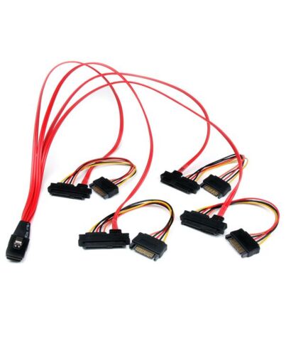 StarTech.com 50cm Internal Serial Attached SCSI Mini SAS Cable - SFF8087 to 4x SFF8482 SAS808782P50