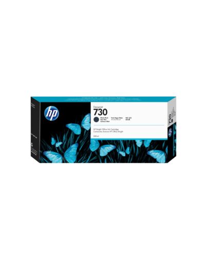 HP 730 300-ml Matte Black DesignJet Ink Cartridge P2V71A