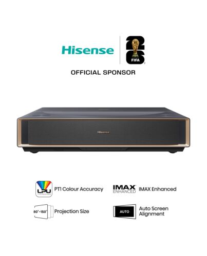 Hisense PT1 Ultra short throw projector UHD 4K (3840x2160) 3D Black PT1TUK
