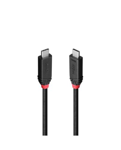 Lindy 1m USB4 240W Type C Cable, Black Line 37001