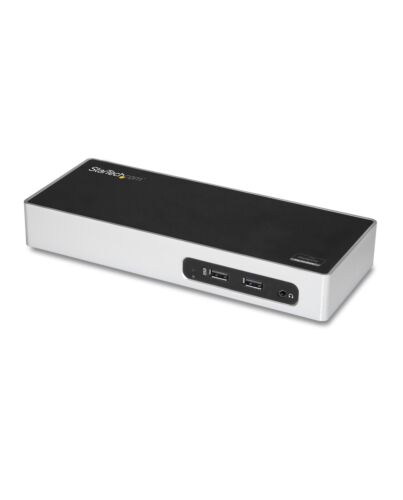StarTech.com USB 3.0 Docking Station - Dual Monitor Laptop Docking Station with HDMI & DVI/VGA Video - 6-port USB 3.1 Gen 1 5Gbps Hub, GbE, Audio - Universal Type-A Dock - Windows & Mac DK30ADD