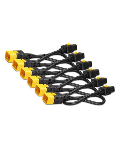 APC Power Cord Kit (6 ea), Locking, C19 to C20, 1.8m AP8716S