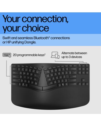 HP 965 Ergonomic Wireless Keyboard 7E756AA#ABU