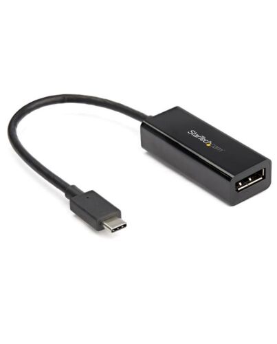 StarTech.com USB C to DisplayPort Adapter - 8K/5K/4K USB Type C to DP 1.4 Alt e Video Converter - HBR3/DSC/HDR - 8K 60Hz Thunderbolt 3 Compatible DisplayPort Monitor Display Adapter CDP2DP14B