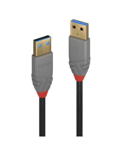 Lindy 5m USB 3.2 Type A Cable, 5Gbps, Anthra Line 36754