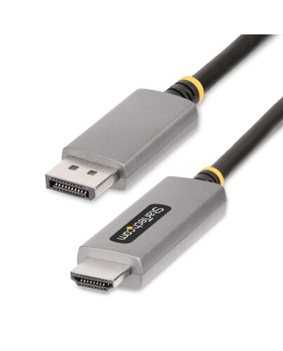 StarTech.com 6ft (2m) DisplayPort to HDMI Adapter Cable, 8K 60Hz, 4K 144Hz, HDR10, DP 1.4 to HDMI 2.1 Active Video Converter, DisplayPort Desktop to HDMI Monitor, M/M - DisplayPort to HDMI Cord 133DISPLAYPORTHDMI21